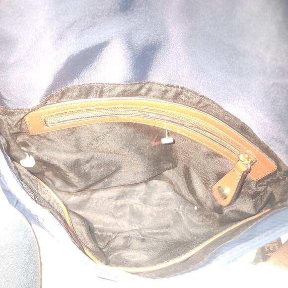 MARC NEW YORK EUC DARK BLUE FOLDOVER NYLON CROSSBODY BAG - Picture 4 of 7